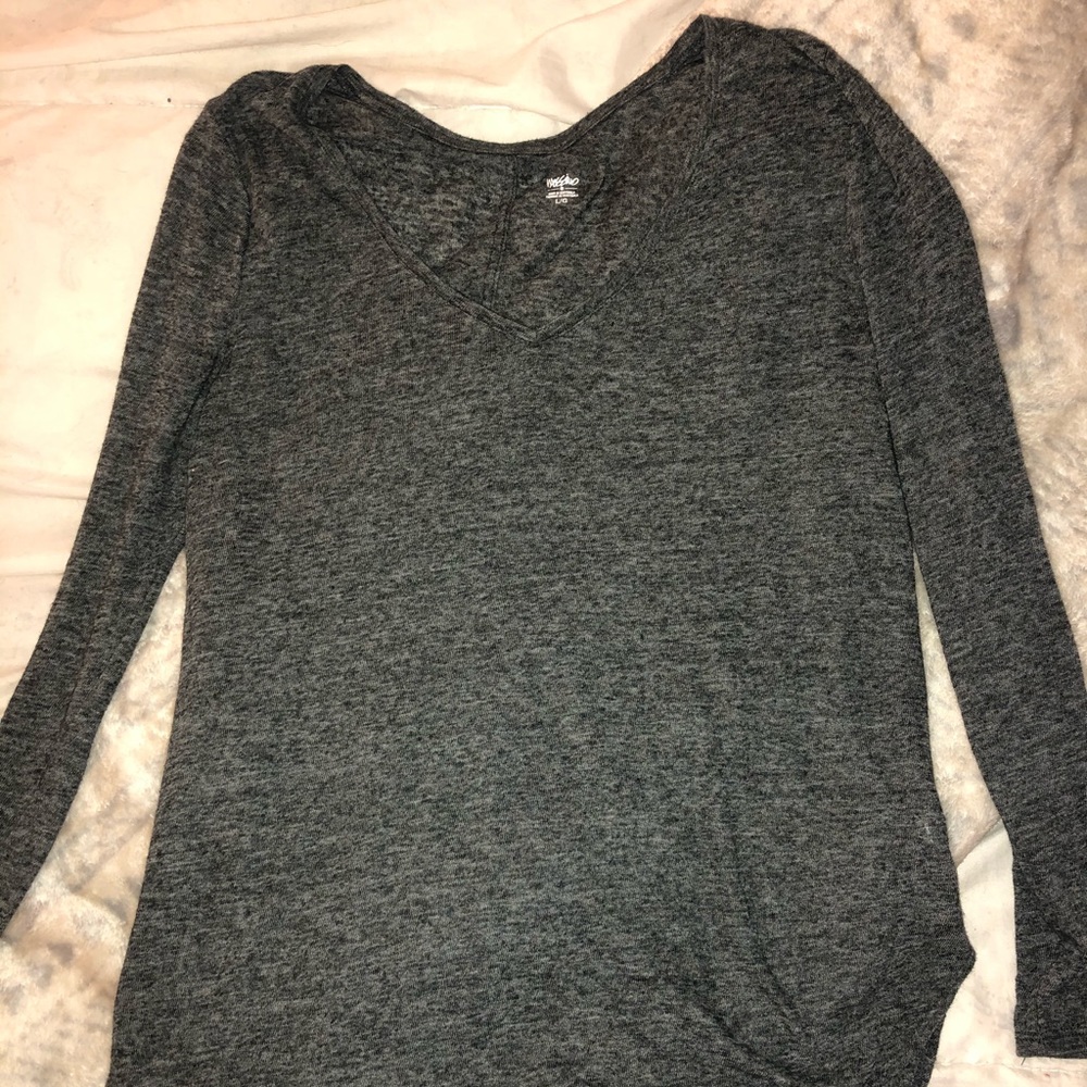 Long Sleeve Dark Grey T-Shirt